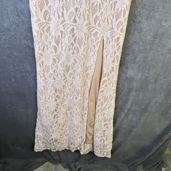 City Triangles Women’s Dress Peach Size 1 Formal Maxi Party Prom Wedding - Picture 4 of 16